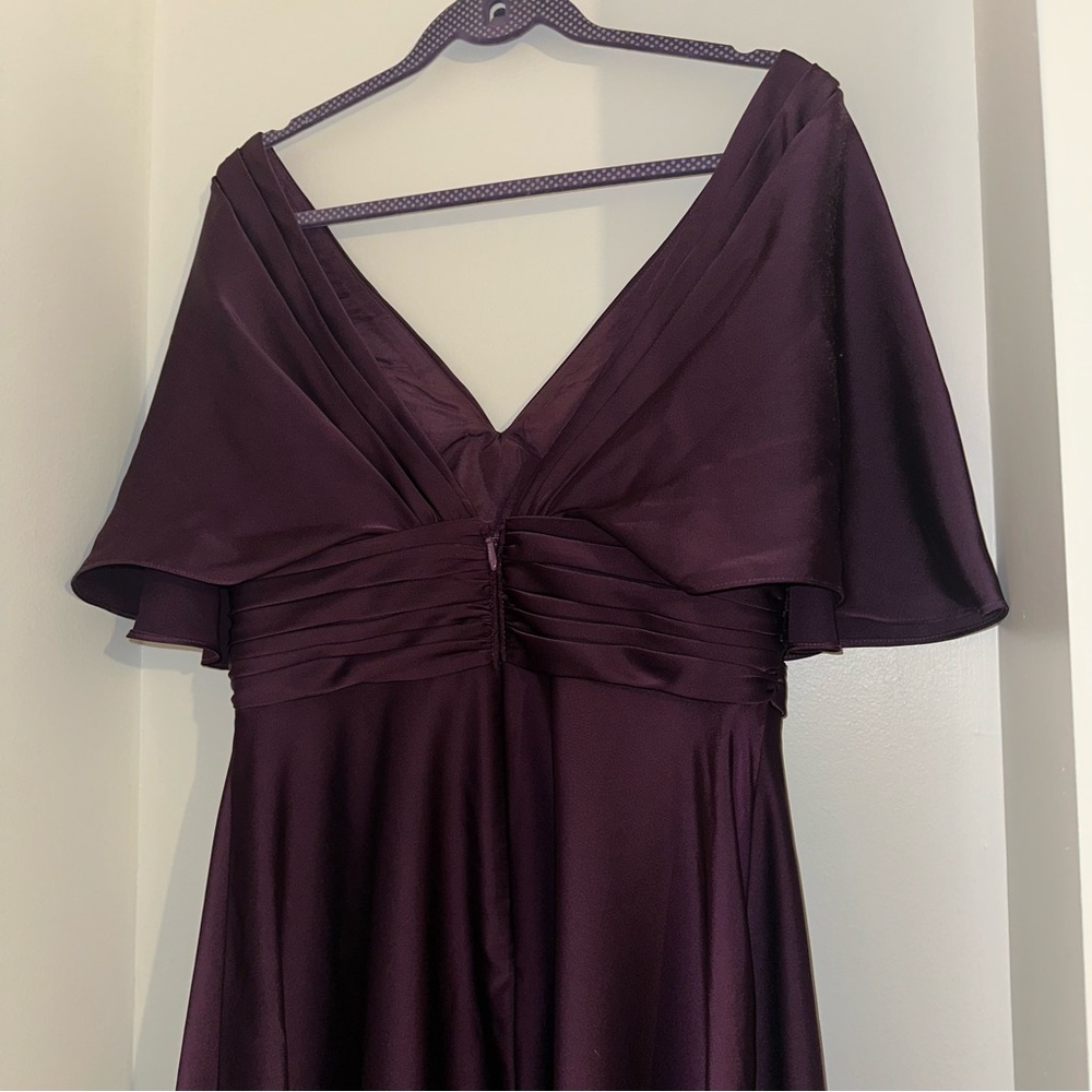 Azazie Pamela Dress | PLUM | A10 - Picture 6 of 7